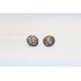 Stud Earrings Sterling Silver 925 Women Engraved Oxidized Polish Handmade B487